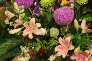 Photo of one of the displays at the Meerbrook Flower Festival 2017
